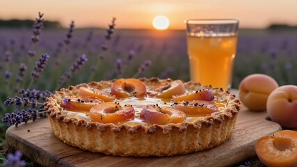 Lavender & Apricot Sunset