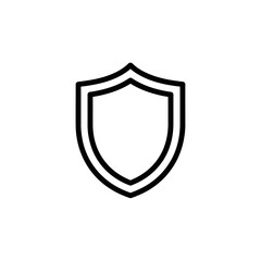 Obraz premium Minimalistic Shield Icon Illustration for Security and Protection Concepts