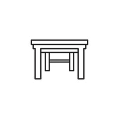 Fototapeta premium Minimalist Wooden Table with Simple Modern Design for Home Decor