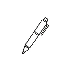 Fototapeta premium Minimalistic Illustration of a Pen for Creative and Writing Purposes