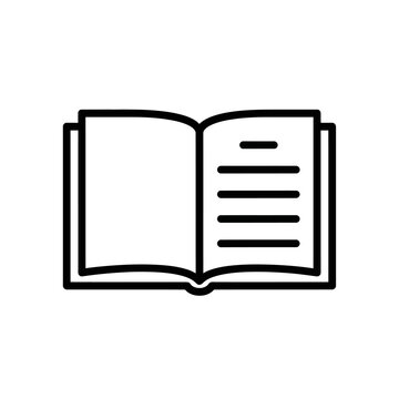 Open Book with Text and Pages for Study or Reading Concept