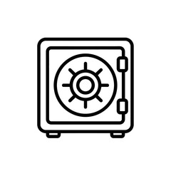 Secure Safe Lock Illustration for Security and Protection Concepts