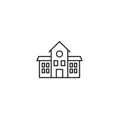 Fototapeta premium Simple House Outline Illustration for Architecture and Real Estate Projects