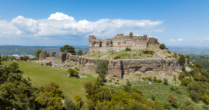 Old castle; Yogurtcu Castle, Manisa - Turkey