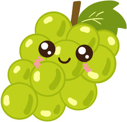 green apple with leaf