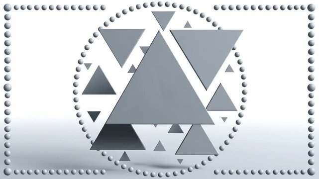 Geometric Triangle Pattern Animation Design Element.