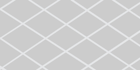 Abstract minimalist grey background with clean white diagonal diamond grid pattern.