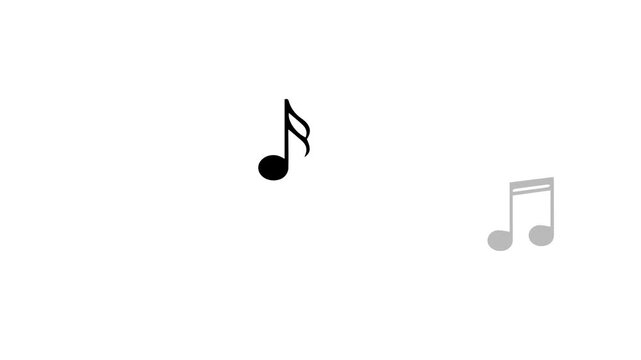 The tone of the song that appears, like a musical note