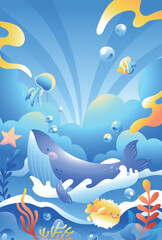 Obraz premium Kitten Pet Care Vector Flat Illustration for E-commerce Shopping Festival