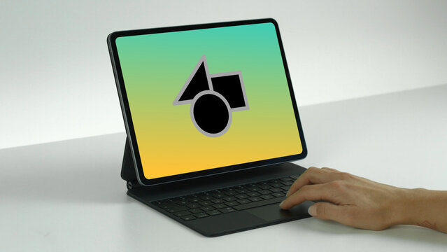 Tablet 15 Trackpad &ndash; Modern Touchscreen Screen Presentation, Animated Device Showcase, Website and App UI UX Interface Display, Professional Digital Template
