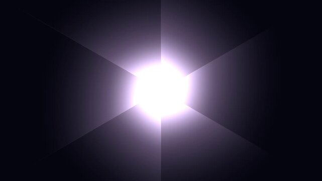 Abstract background with glowing light effects featuring a bright blue star burst and celestial flare design on a dark space backdrop with radiant sun rays and vector art texture