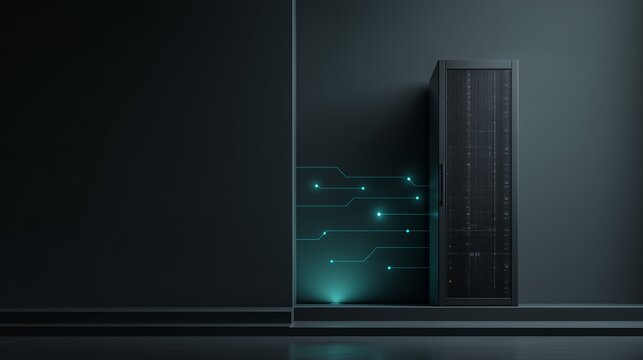 Data Protection Server Infrastructure With Secure Network Connection And Cybersecurity Technology Concept, Digital Data Center Security Background For Cloud Protection And Information Safety