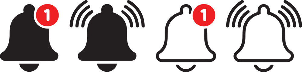 bell icon set