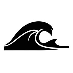 Obraz premium Stylish Wave Icon Illustration for Creative Design and Branding