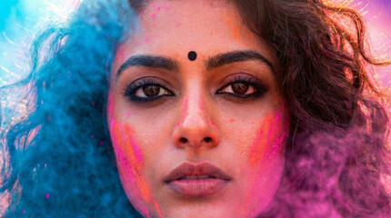 Fototapeta premium Holi celebration | Holi | Happy Holi | People Celebrate holi