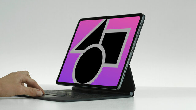 Tablet 33 Zoom In &ndash; Modern Touchscreen Screen Presentation, Animated Device Showcase, Website and App UI UX Interface Display, Professional Digital Template