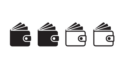 wallet icon set