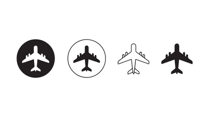 plane icon set