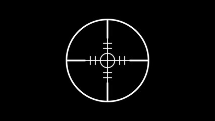 照準マークのシンプルアイコン｜ターゲット・フォーカスコンセプト