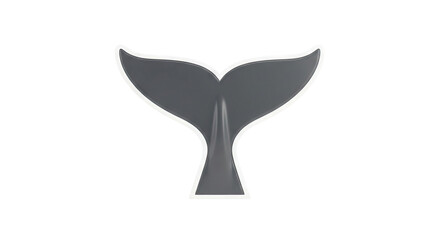 Gray Whale Tail Fin Logo