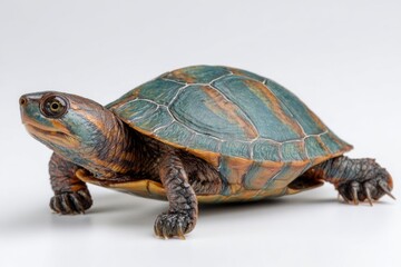Obraz premium Striped Mud Turtle Walking Sideways