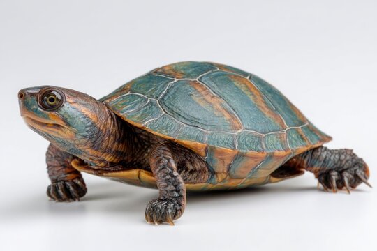 Striped Mud Turtle Walking Sideways