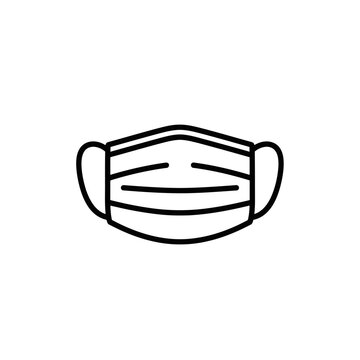 Close-Up of Disposable Face Mask on White Background for Health and Safety Awareness