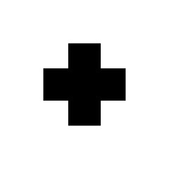 Obraz premium Medical Cross Symbol Icon for Healthcare and Emergency Services