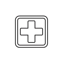 Obraz premium Medical Cross Symbol Icon for Healthcare and Medical Services