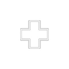 Obraz premium Health and Medical Concept with Cross Symbol in a Modern Digital Style