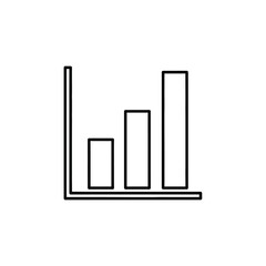 Minimalist Black and White Line Chart Illustration for Data Analysis