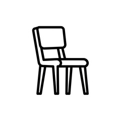 Minimalist Modern Chair Sketch with Simple Line Art Design