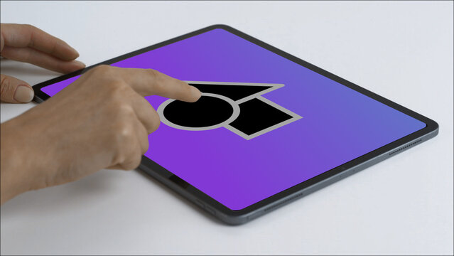 Tablet 61 Scroll Down Double &ndash; Modern Touchscreen Screen Presentation, Animated Device Showcase, Website and App UI UX Interface Display, Professional Digital Template