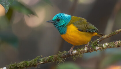 Fototapeta premium birds perched on tree branches