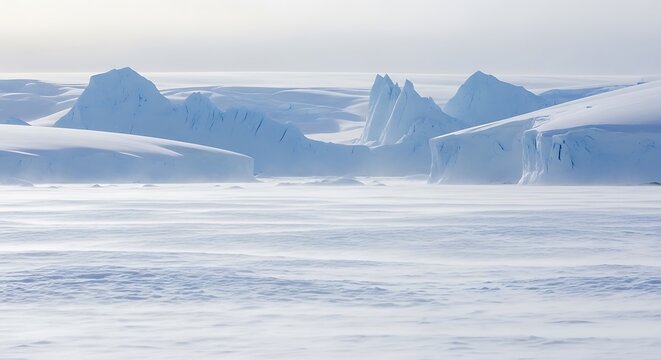 illustration view wallpaper of antartic landscape 