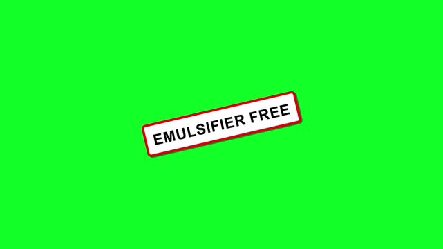 Emulsifier Free Stamp Effect Text Animation