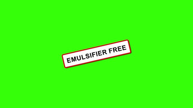 Emulsifier Free Stamp Effect Text Animation