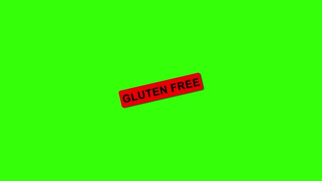 Gluten Free Stamp Effect Text Animation
