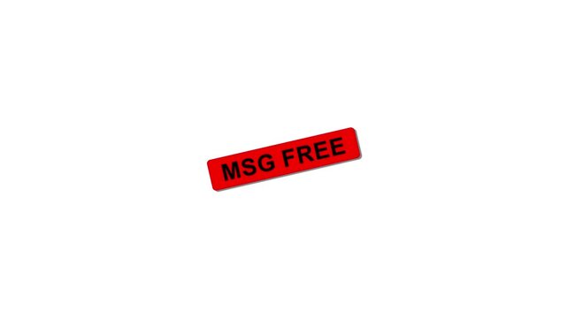 MSG free Stamp Effect Text Animation