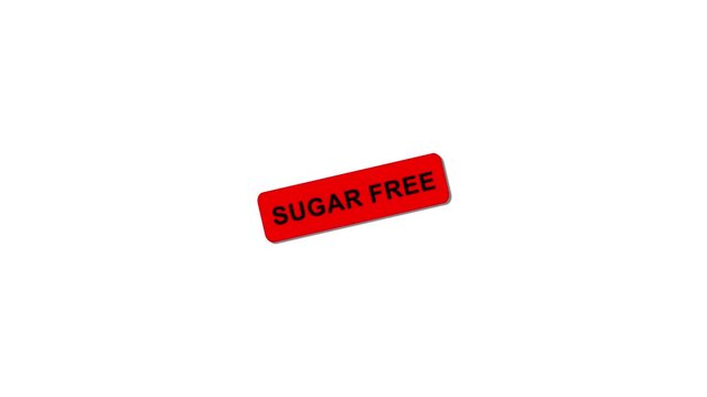 Sugar free Stamp Effect Text Animation