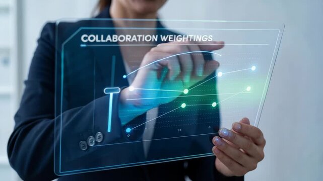 Business ai agents autonomous workflows empowering team to optimize collaboration weightings and visualize performance trends with transparent