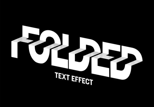 Folded Text Effect