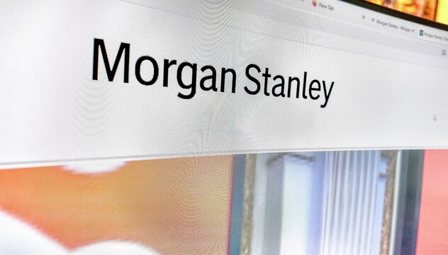 morgan stanley website on a computer screen