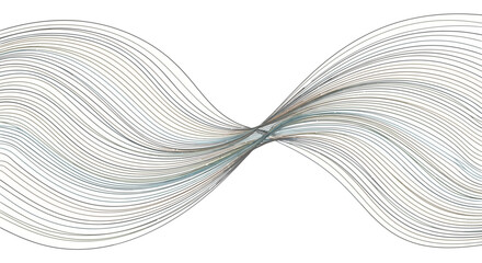 Fototapeta premium Abstract wavy lines intersecting in a fluid motion.