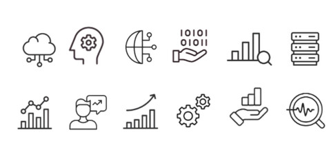 Fototapeta premium Data Analysis Icon Vector 