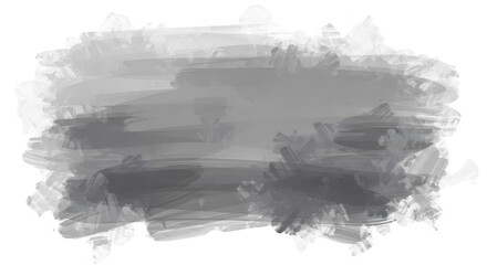 Obraz premium Grey paint smear isolated on transparent background
