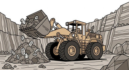 Front End Loader Heavy Machinery. © raja