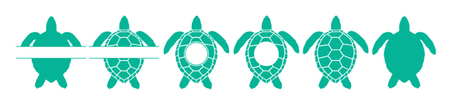 sea turtle monogram frame turtle monogram beach monogram