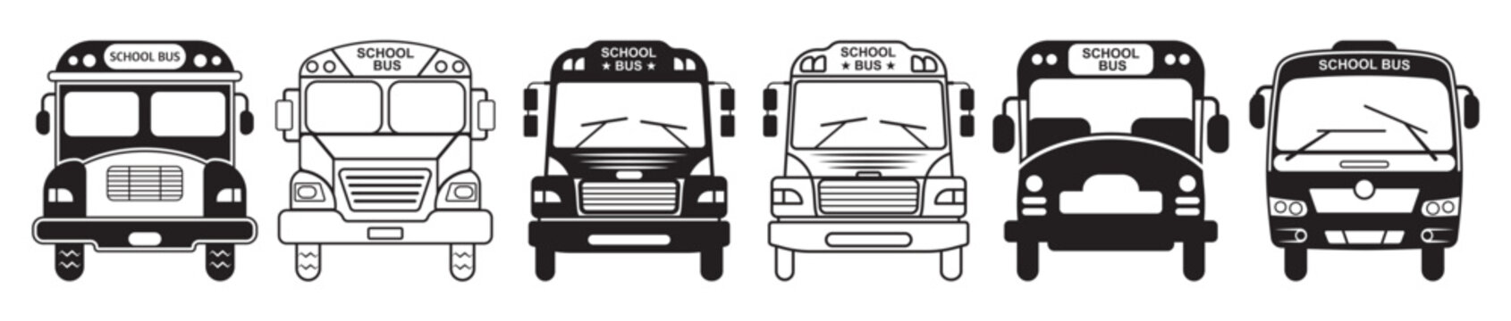 school bus school bus decal school bus silhouette
