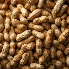 Fototapeta premium Fresh Peanuts Close-up - Natural Texture Stock Image